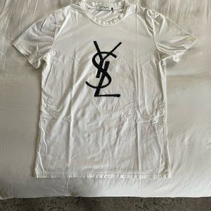 Yves Saint Laurent t shirt with glass beads